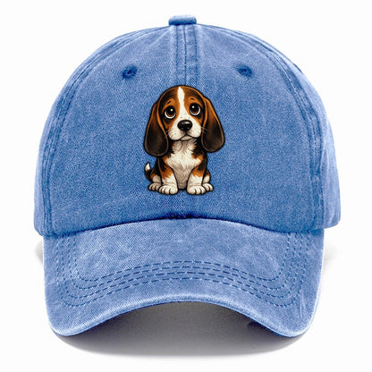 Beagle Sitting Sweetheart Classic Cap – Summer Sky