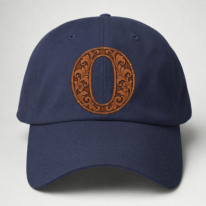 Tooled Leather O Monogram Baseball Cap – Twilight Navy