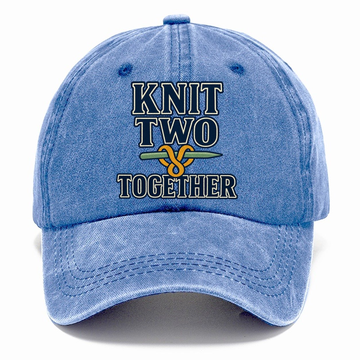 Knit Two Together Yarn Crafts Classic Cap – Summer Sky