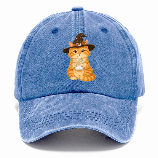 Witch Cat Crystal Classic Cap – Summer Sky