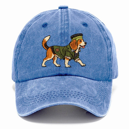 One Beagle In Halloween Costume Frankenstein S Monster With Neck Bolts And A Flat Top Head Patch Halloween Dog Parade Classic Cap – Summer Sky