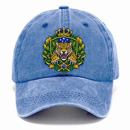 Brazil Heraldic Crest Country Logos Classic Cap – Summer Sky