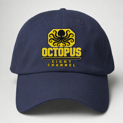 Octopus Eight Channel Heavy Duty Baseball Cap – Twilight Navy
