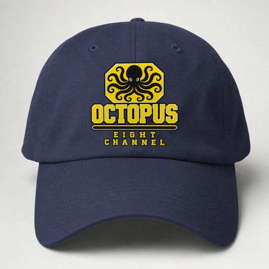 Octopus Eight Channel Heavy Duty Baseball Cap – Twilight Navy