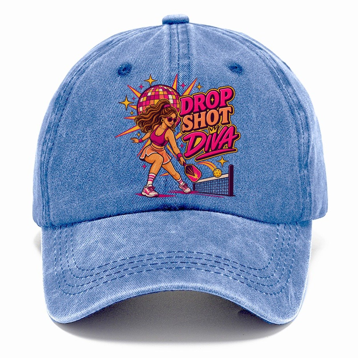 Drop Shot Diva Pickleball Life Classic Cap – Summer Sky