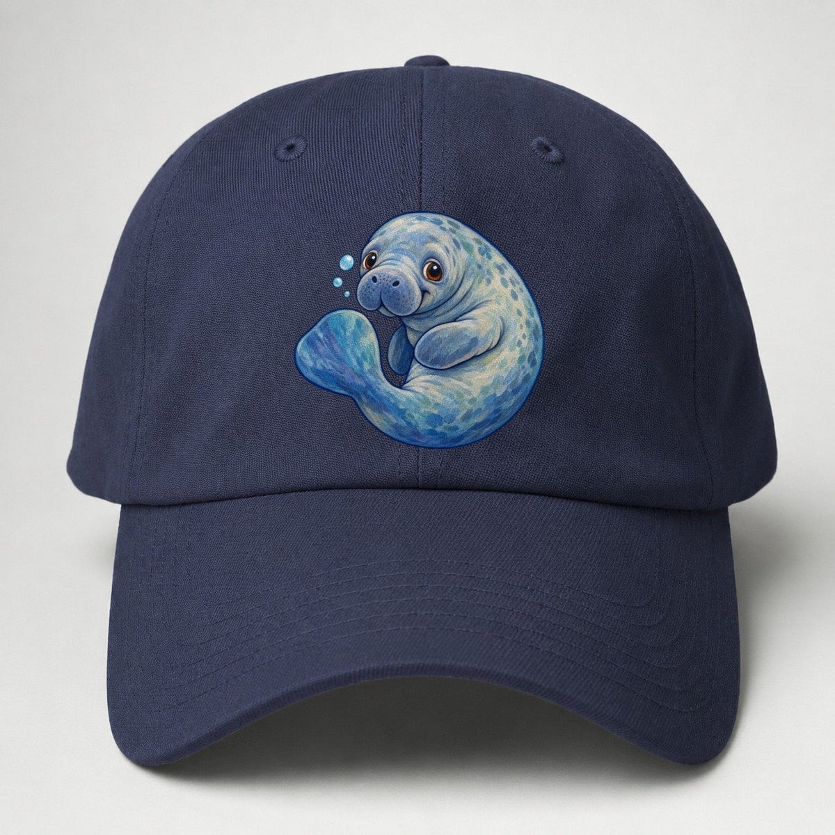 Manatee Curled Drift Sea Sprite Baseball Cap – Twilight Navy