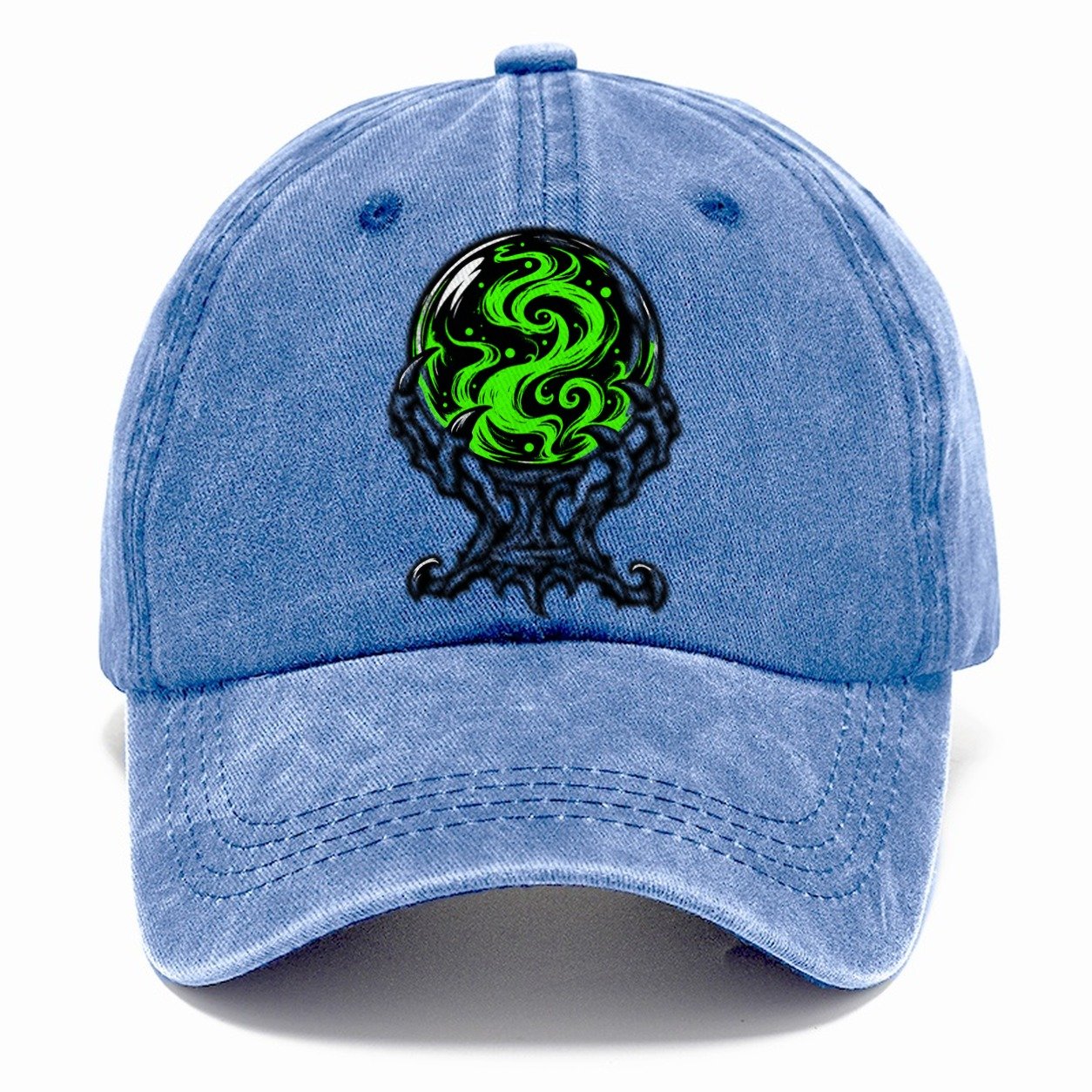 Crystal Ball On A Claw Stand Witch Magic Classic Cap – Summer Sky
