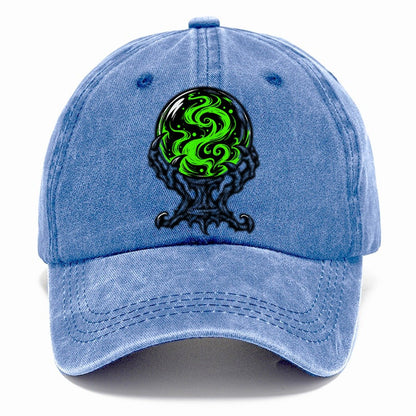 Crystal Ball On A Claw Stand Witch Magic Classic Cap – Summer Sky