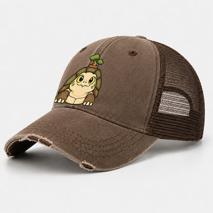 Bench Tortoise Bonsai Washed Trucker Hat – Coffee