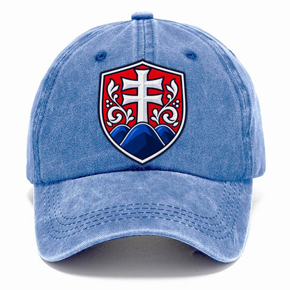 Slovakia Minimal Emblem Country Logos Classic Cap – Summer Sky