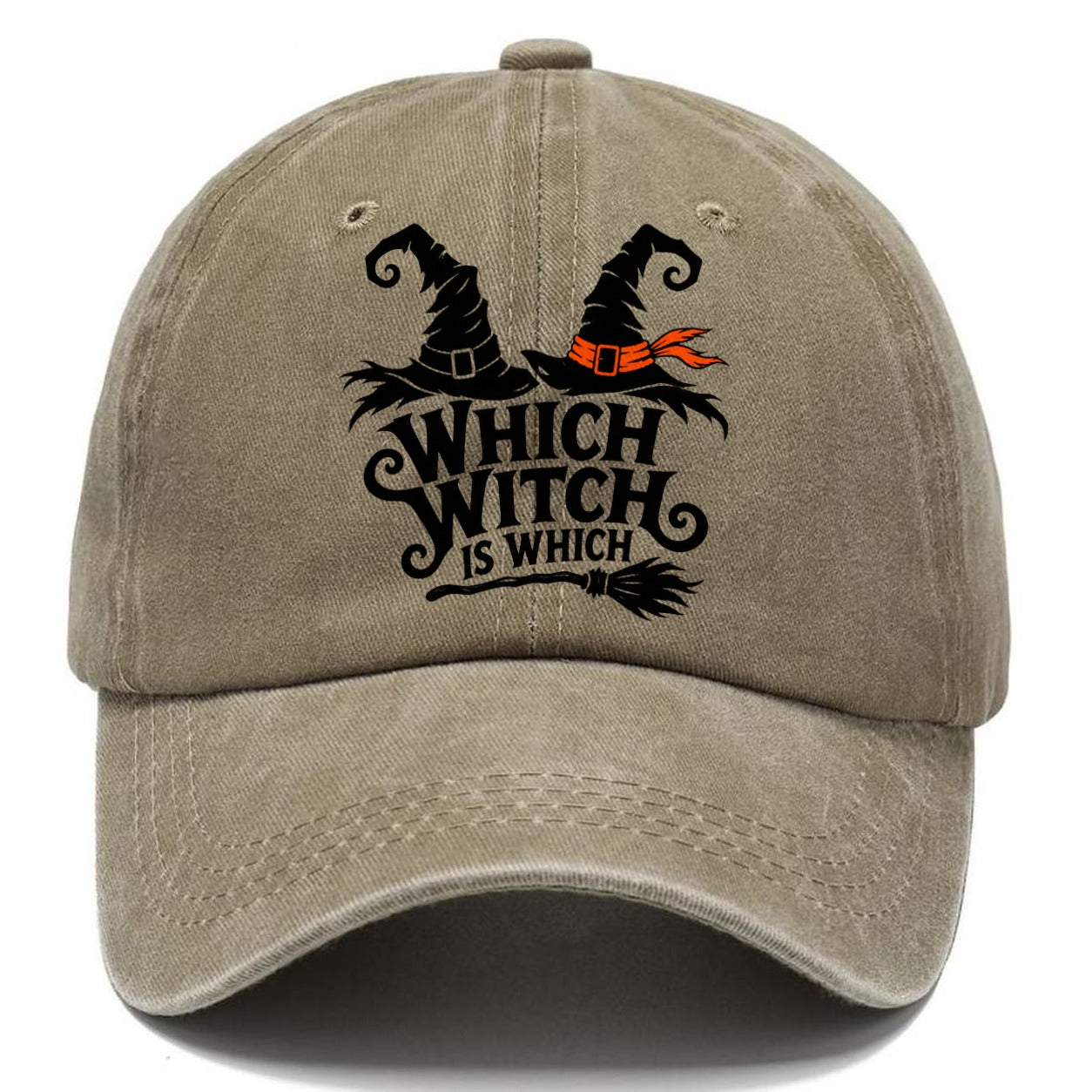 Which Witch Is Which Slogan Witch Magic Classic Cap – Warm Sand
