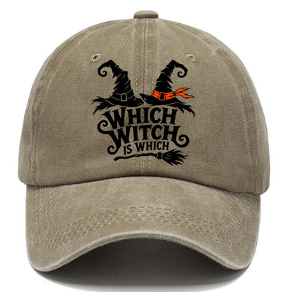 Which Witch Is Which Slogan Witch Magic Classic Cap – Warm Sand