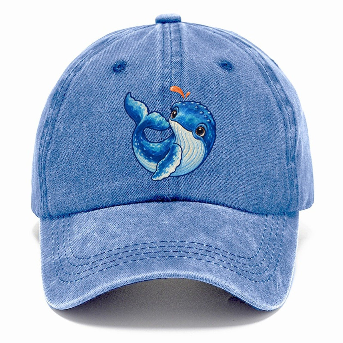 Humpback Whale Tail Curl Sea Sprite Classic Cap – Summer Sky