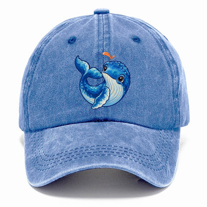 Humpback Whale Tail Curl Sea Sprite Classic Cap – Summer Sky