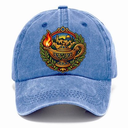 Ancient Oil Lamp Jerusalem Classic Cap – Summer Sky