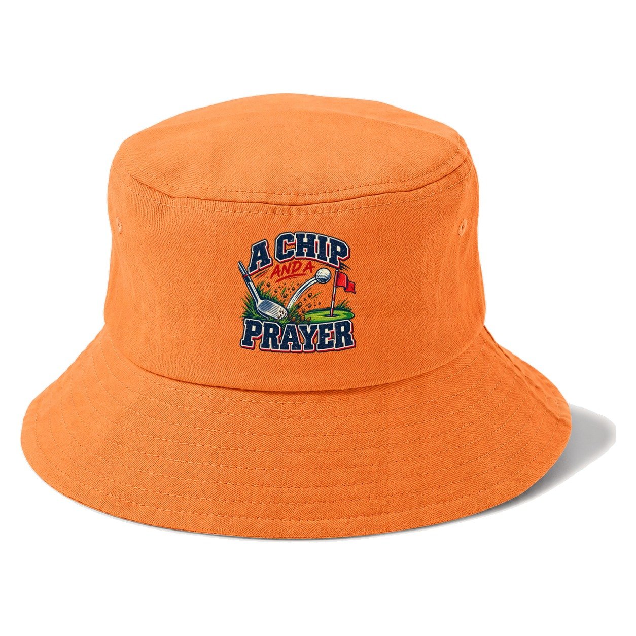 A Chip And A Prayer Golf Life Bucket Hat – Terracotta Clay