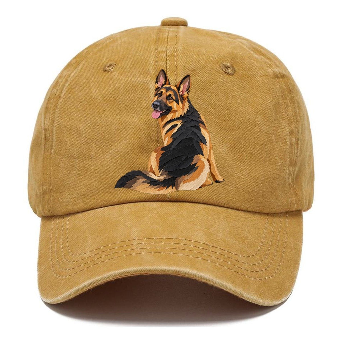 Papercut German Shepherd Classic Cap – Golden Harvest