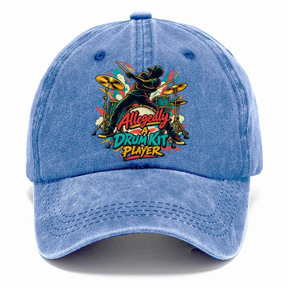 Allegedly A Drum Kit Player Music Instruments Classic Cap – Summer Sky
