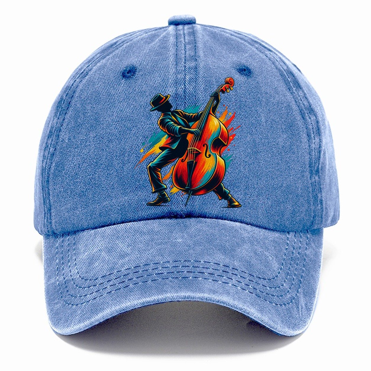 Double Bass Icon Music Instruments Classic Cap – Summer Sky