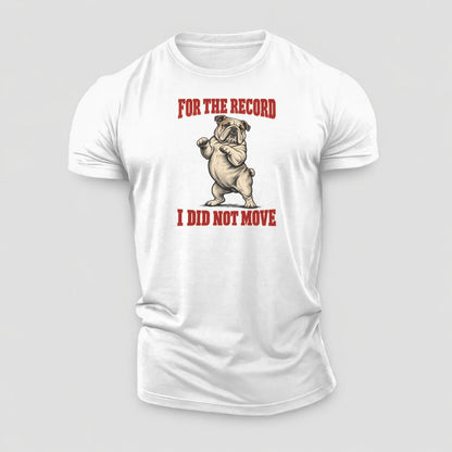 English Bulldog Dog Declarations Cotton T-Shirt – White