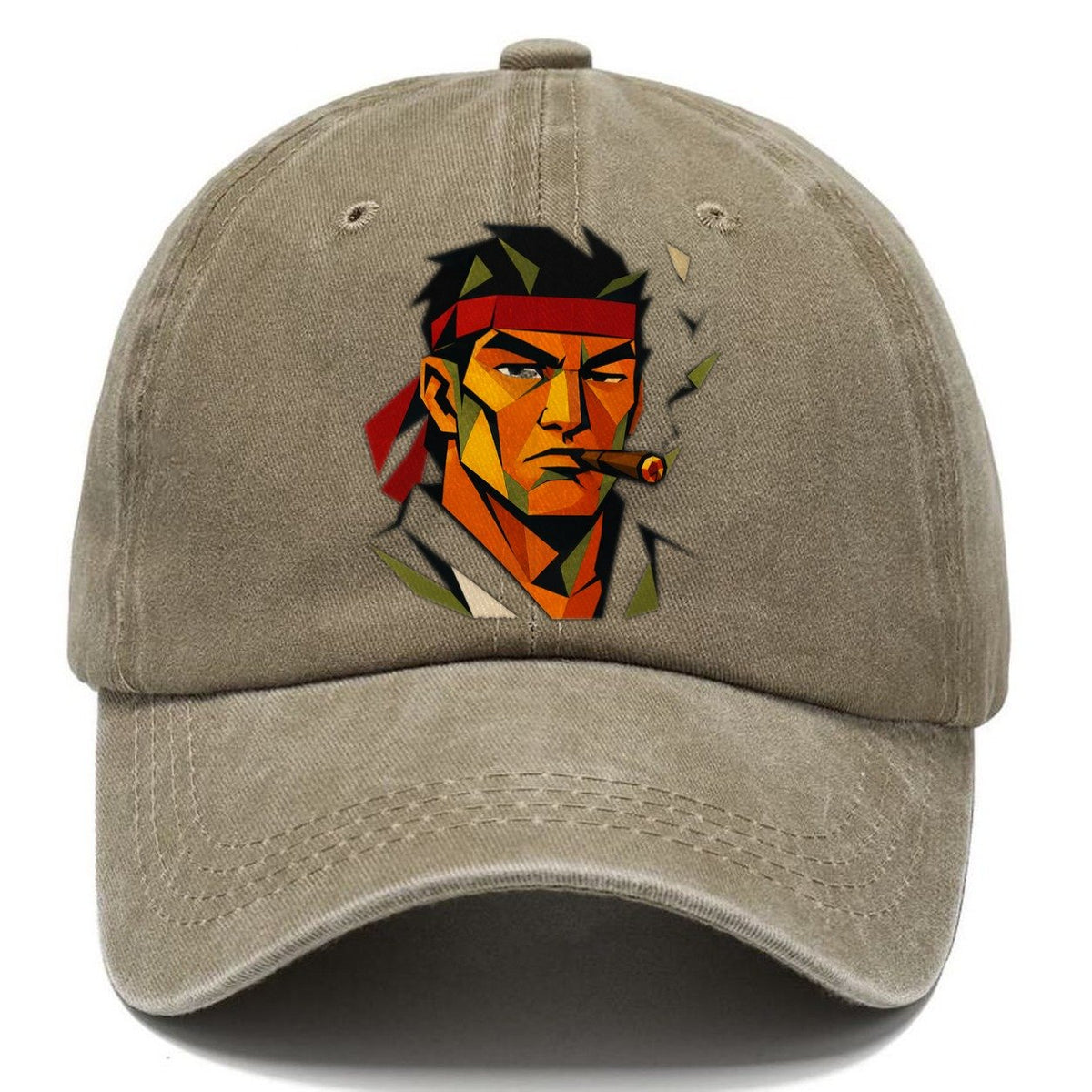 Karate Face Headband Classic Cap – Warm Sand