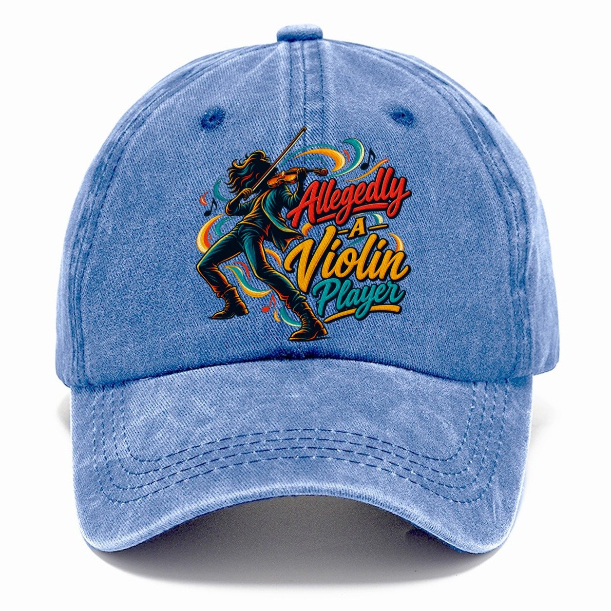 Allegedly A Violin Player Music Instruments Classic Cap – Summer Sky