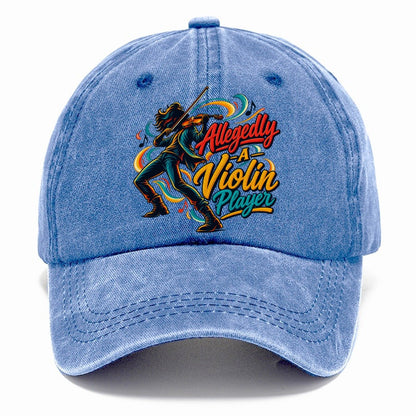 Allegedly A Violin Player Music Instruments Classic Cap – Summer Sky