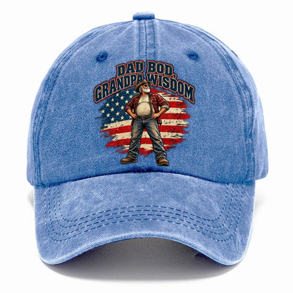 Dad Bod Grandpa Wisdom Old Man Strong Classic Cap – Summer Sky