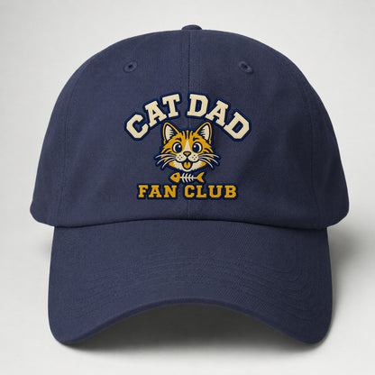 Cat Dad Fan Club Baseball Cap – Twilight Navy
