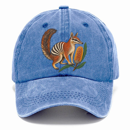 Numbat And Banksia Cones Australia Cultural Icons Classic Cap – Summer Sky