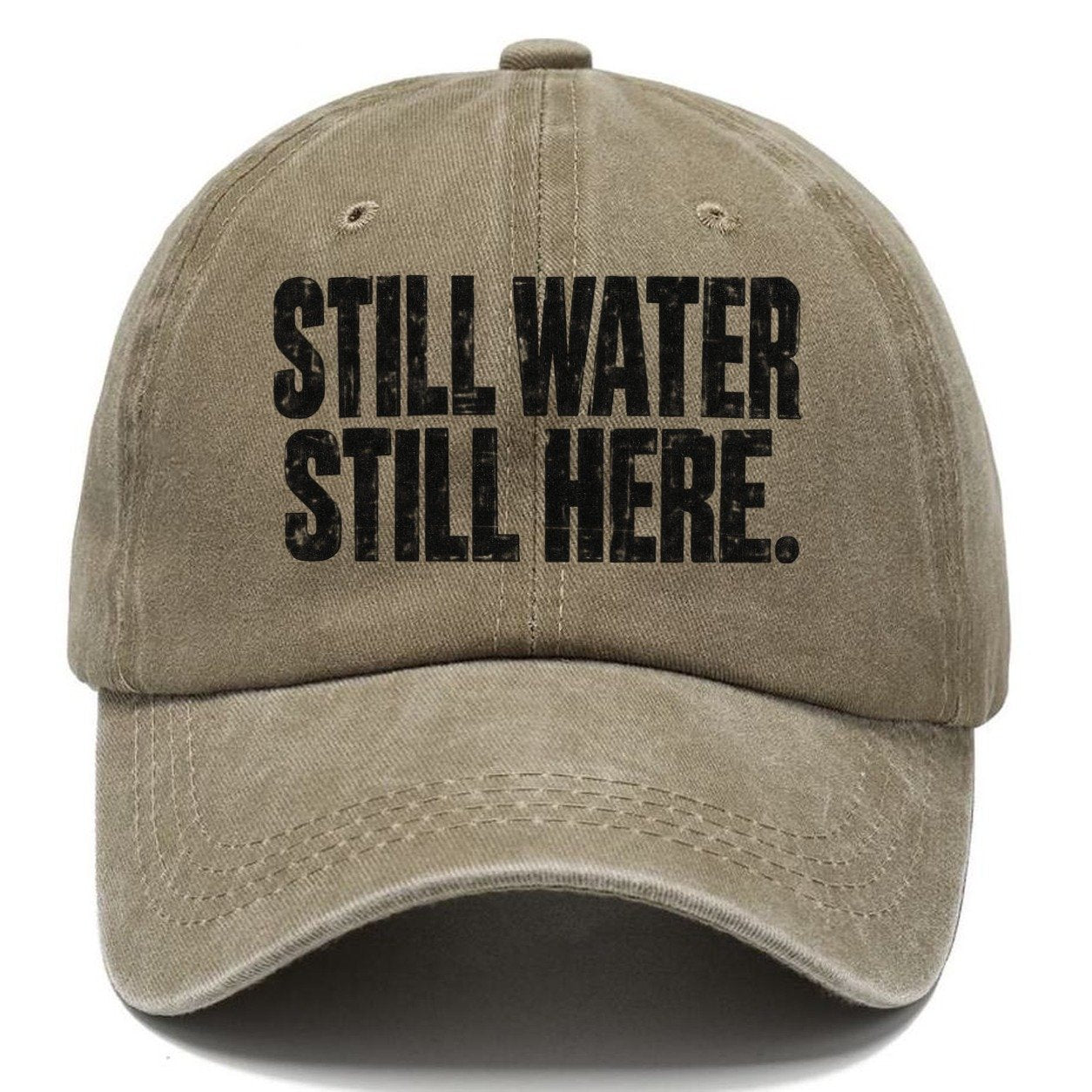 Still Water Still Here Fishing Club Classic Cap – Warm Sand
