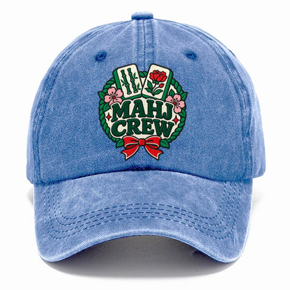 Mahj Crew Mahjong Game Night Classic Cap – Summer Sky