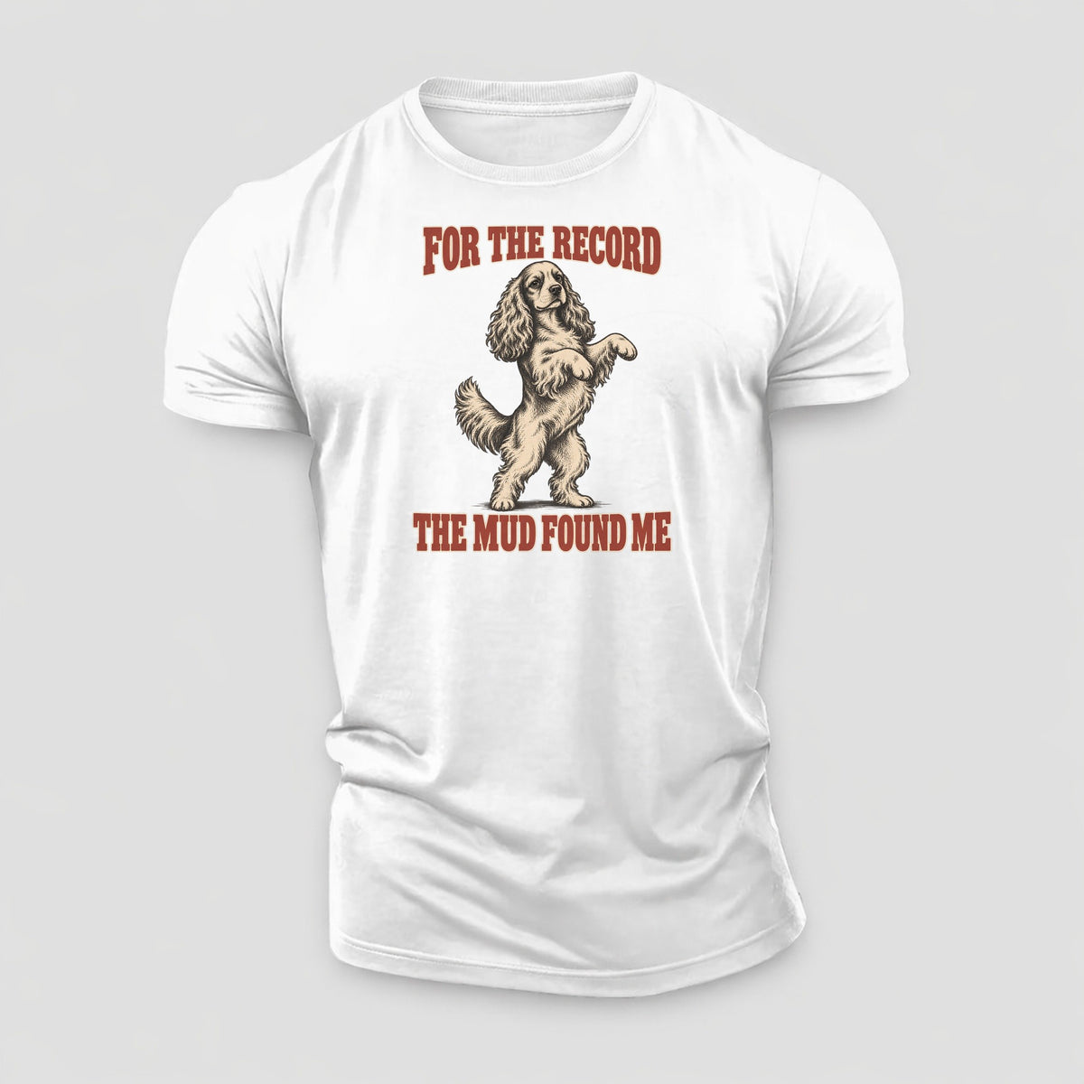 Cocker Spaniel Dog Declarations Cotton T-Shirt – White