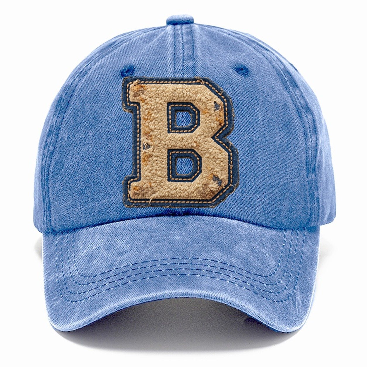 Varsity Chenille B Monogram Classic Cap – Summer Sky