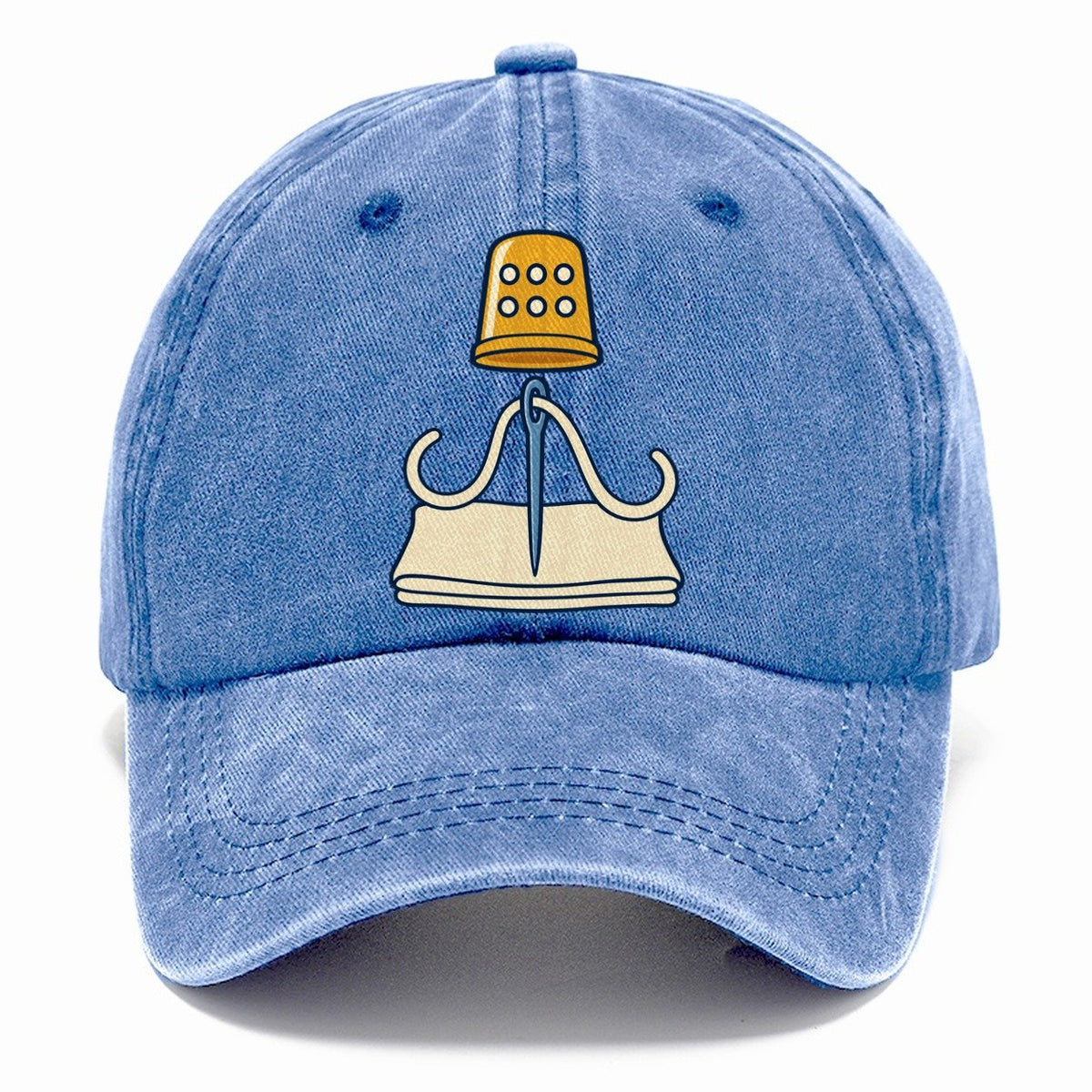 Needle And Thimble Sewing And Quilting Classic Cap – Summer Sky