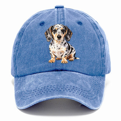 Dachshund Transparent Classic Cap – Summer Sky