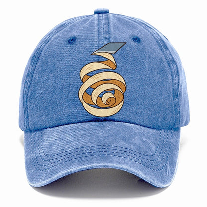 Wood Shaving Spiral Woodworking Classic Cap – Summer Sky