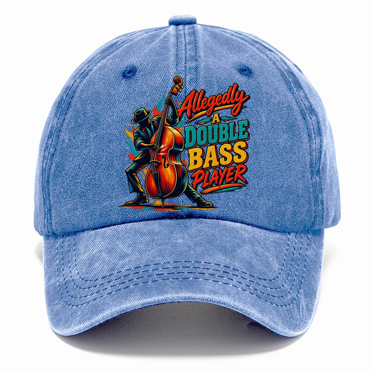 Allegedly A Double Bass Player Music Instruments Classic Cap – Summer Sky
