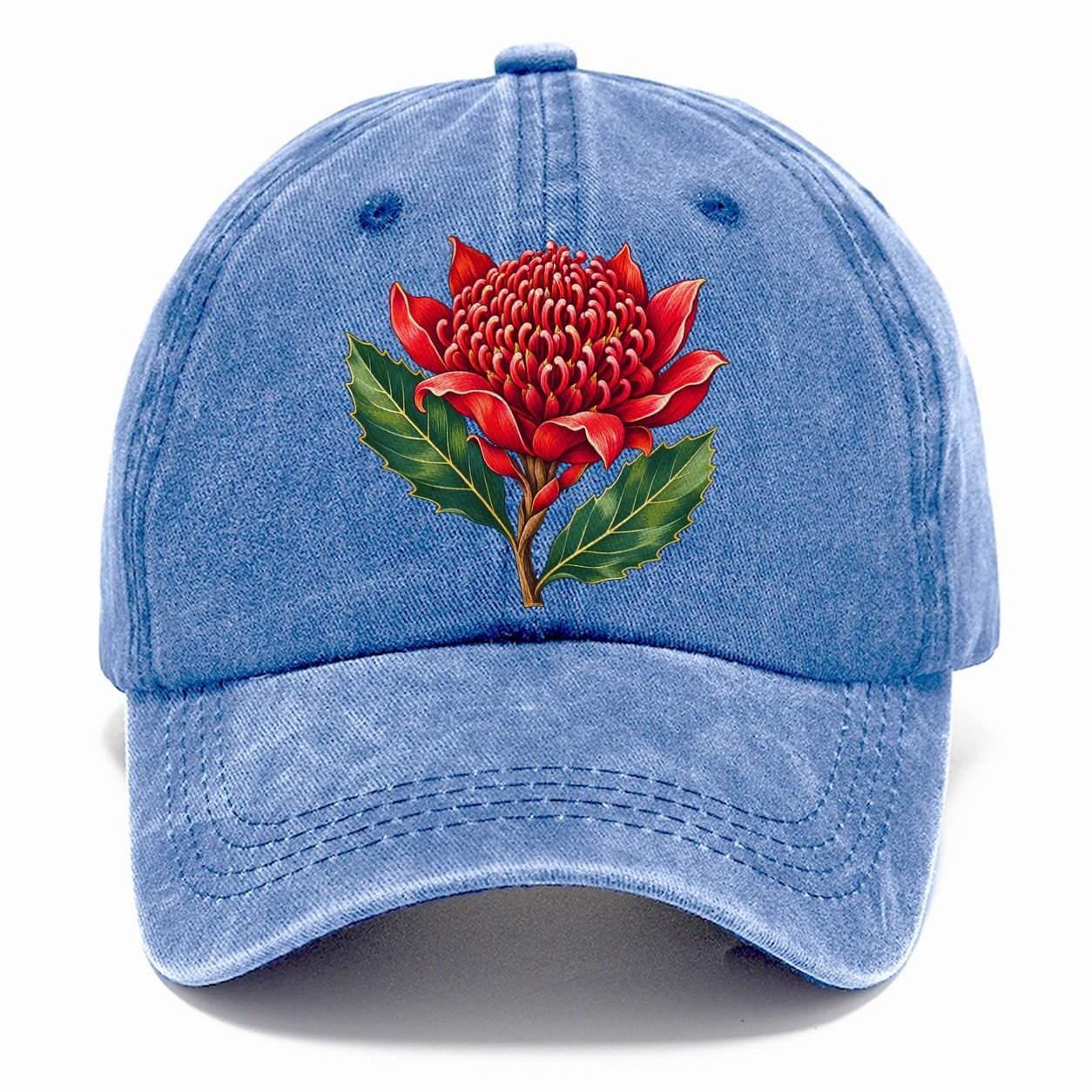 New South Wales Waratah Bloom Australia Cultural Icons Classic Cap – Summer Sky