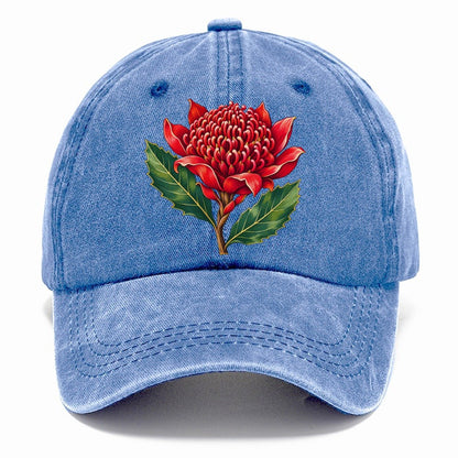 New South Wales Waratah Bloom Australia Cultural Icons Classic Cap – Summer Sky