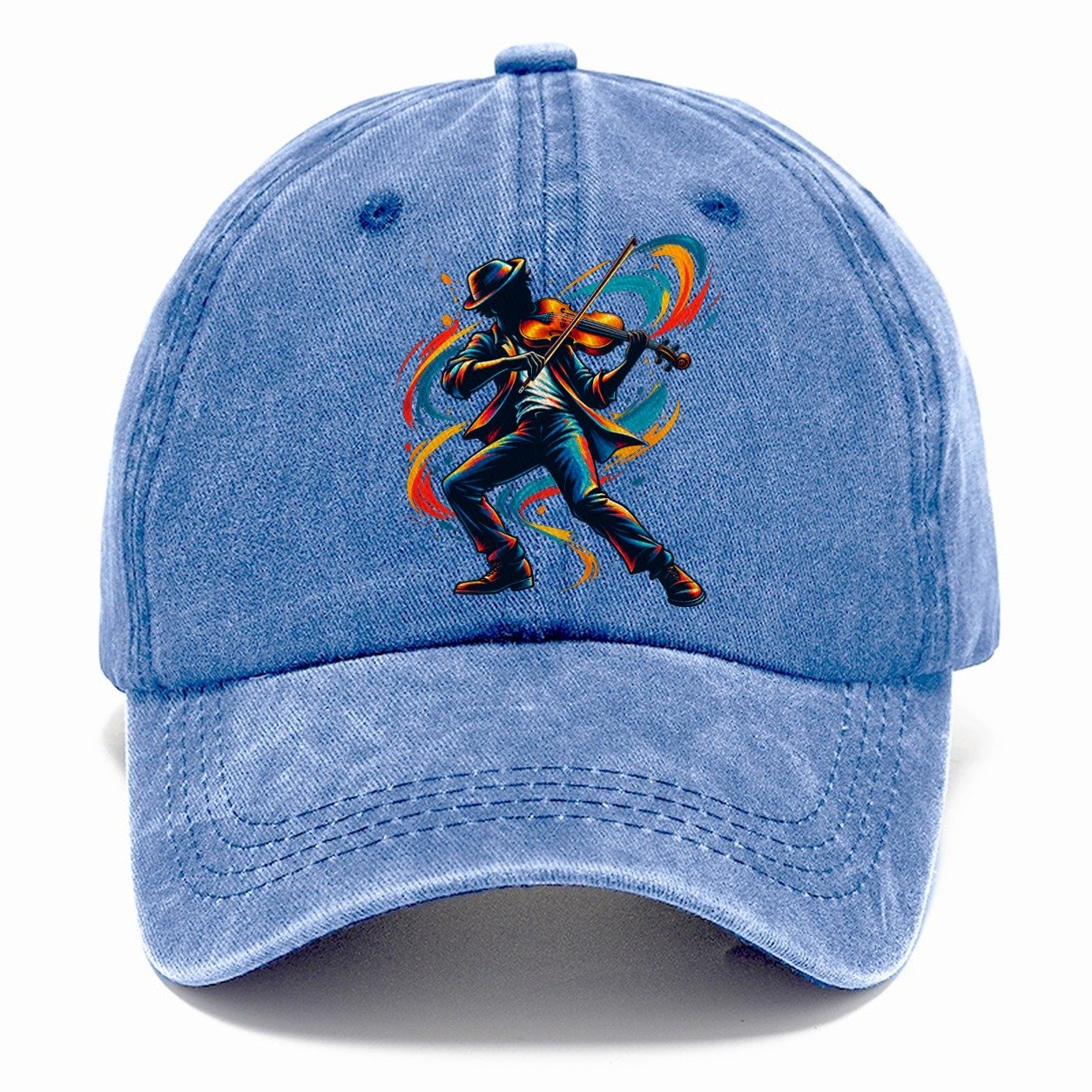 Violin Icon Music Instruments Classic Cap – Summer Sky