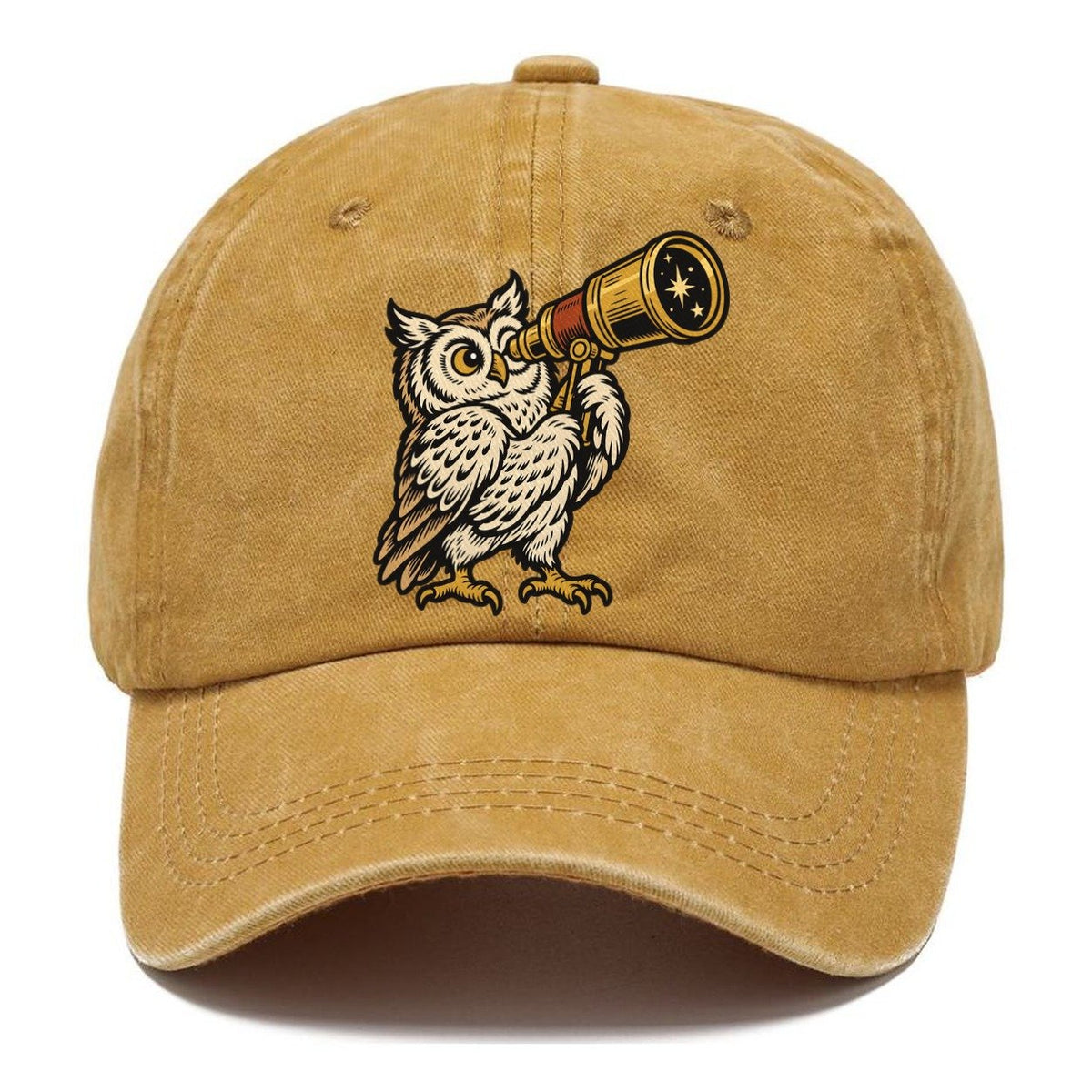 Owl Stargazing Guide Sundown Familiars Classic Cap – Golden Harvest