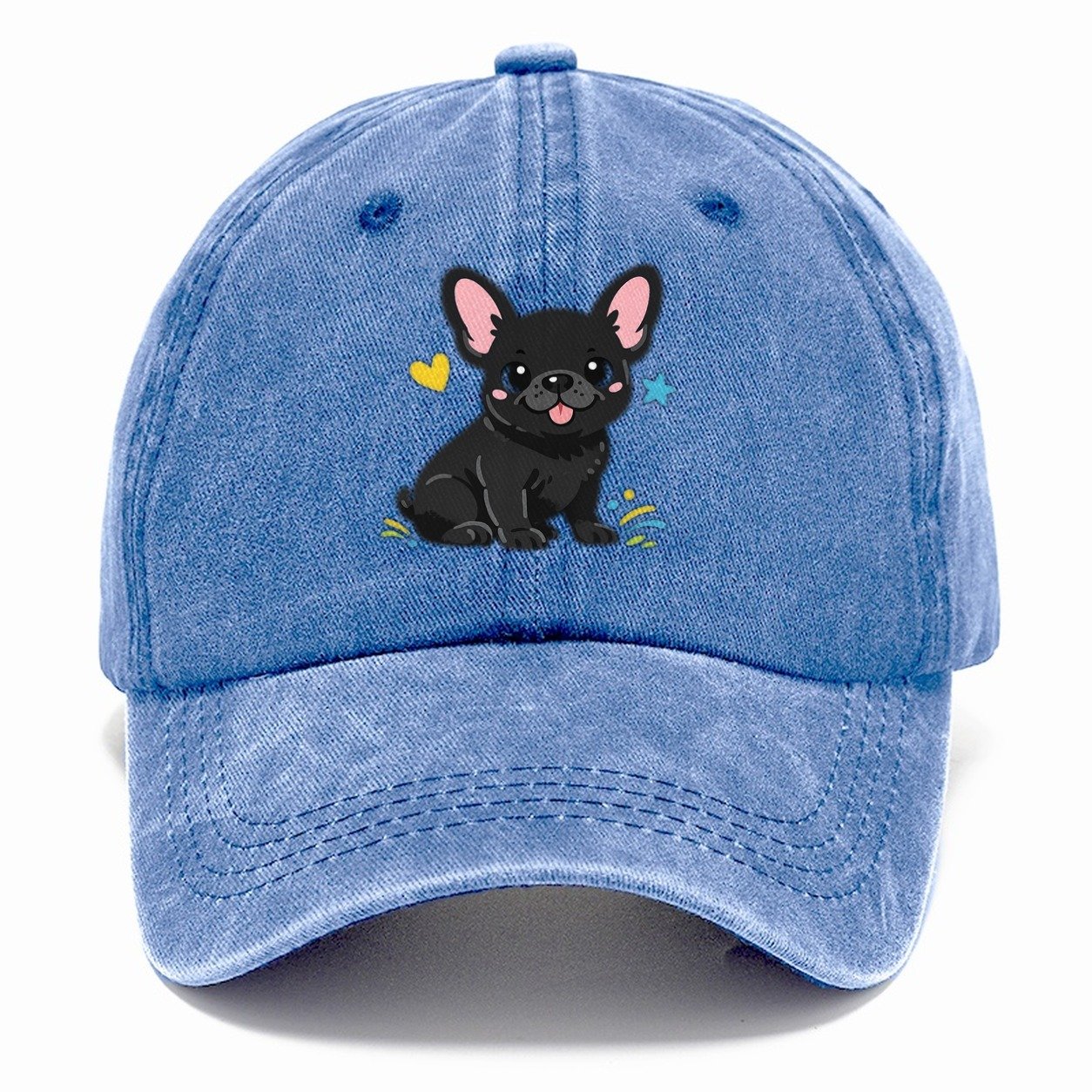 French Bulldog Classic Cap – Summer Sky