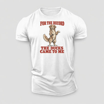 Nova Scotia Duck Tolling Retriever Dog Declarations Cotton T-Shirt – White