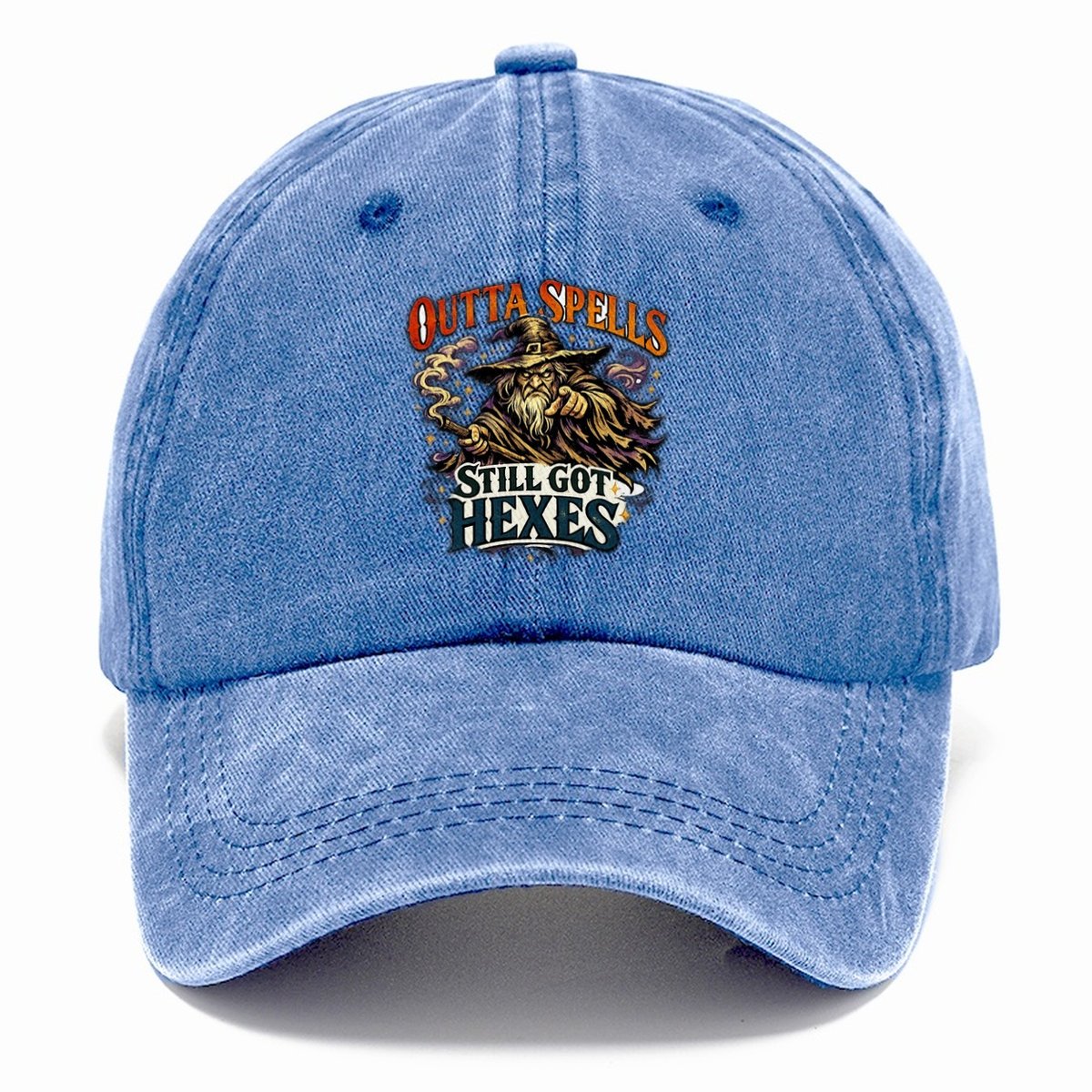 Outta Spells Still Got Hexes Classic Cap – Summer Sky