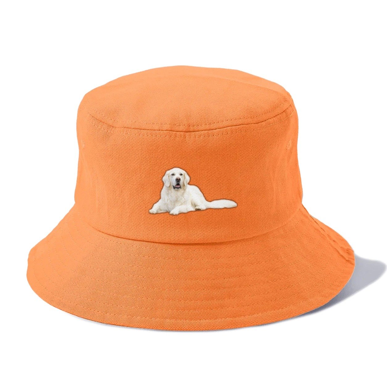 White English Cream Golden Retrievers Bucket Hat – Terracotta Clay