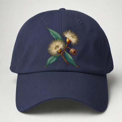 Tasmania Blue Gum Blossom And Capsule Australia Cultural Icons Baseball Cap – Twilight Navy