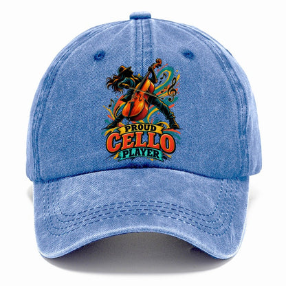 Proud Cello Player Music Instruments Classic Cap – Summer Sky