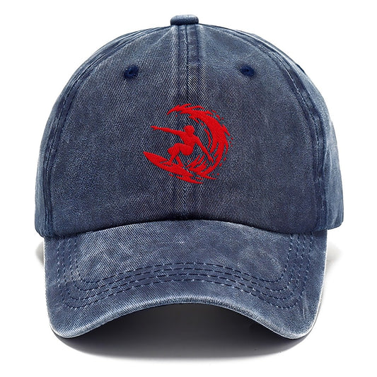 Surfer Bottom Turn Micro Motion Mark Classic Cap – Twilight Navy