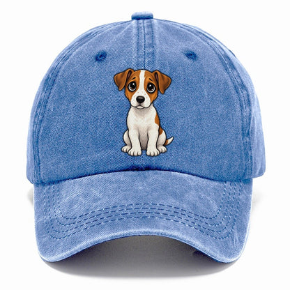 Jack Russell Terrier Sitting Sweetheart Classic Cap – Summer Sky